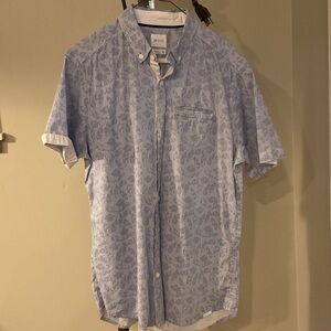 Men’s JB Holt Light Blue Floral Button Down Shirt